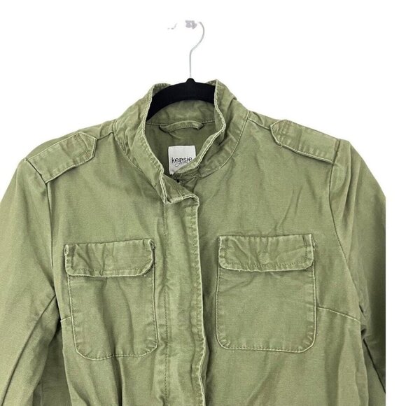 Kensie Jeans Womens Size Small Green Zip Up Casual Jacket - Picture 2 of 4